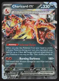 Charizard EX 054/091 Paldean Fates Holo Pokemon Card - Image 1