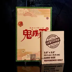 Mitsuri Kanroji Waifu Trading Card A6 Oversized Glitter Frame Demon Slayer - Image 2