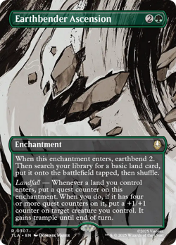 Earthbender Ascension (FOIL) x1 - MTG Avatar: The Last Airbender TLA #307 - Image 1