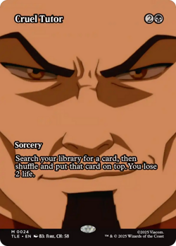 Cruel Tutor (REGULAR) x1 - MTG Avatar: The Last Airbender Eternal TLE #24 - Image 1