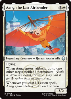 Aang, the Last Airbender (FOIL) x1 - MTG Avatar: The Last Airbender TLA #4 - Image 1