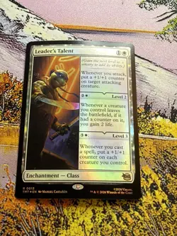 Leader's Talent *** FOIL *** - MTG TMT Teenage Mutant Ninja Turtles - NM/MINT - Image 2