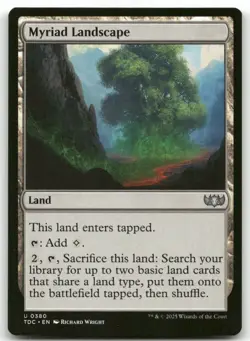 X4 Myriad Landscape #380 MTG Tarkir Dragonstorm TDC NM X4 - Image 1