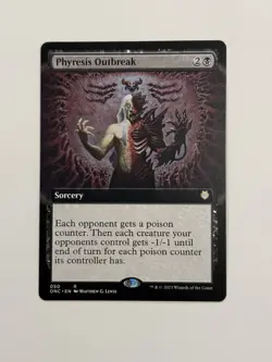 Phyresis Outbreak (Extended Art) Commander: Phyrexia: All Will Be One Regular NM - Image 1