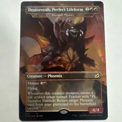MTG Magic The Gathering Destoroyah, Perfect Lifeform Foil Godzilla Commander - Image 1