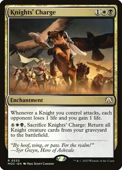 1x Knights' Charge NM Eng MTG - March of the Machine Commander - Image 1