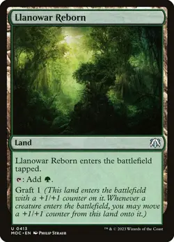 1x Llanowar Reborn NM Eng MTG - March of the Machine Commander - Image 1