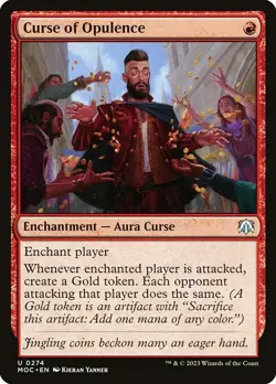1x Curse of Opulence NM Eng MTG - March of the Machine Commander - Image 1