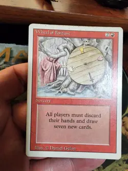 Revised 3rd Edition MTG 1 Wheel of Fortune Magic - Image 1