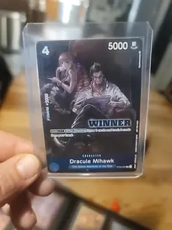 Dracule Mihawk Winner Pack Vol.4 ST03-005 Tournament Promo One Piece TCG NM - Image 1