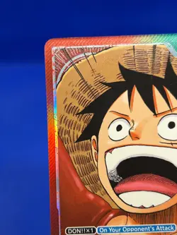 One Piece Carrying On His Will Monkey D Luffy OP13-001 Alternate Alt Art Leader - Image 3
