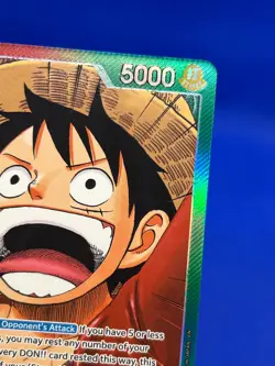 One Piece Carrying On His Will Monkey D Luffy OP13-001 Alternate Alt Art Leader - Image 4