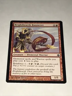 MTG Brighthearth Banneret Magic the Gathering Card - Image 1