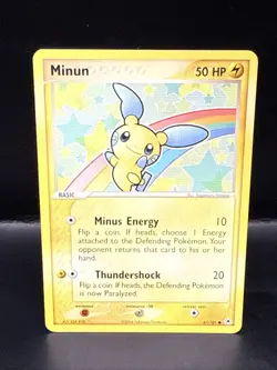 Pokemon EX Hidden Legends Minun Card 67/101 Non-Holo Common C - Image 2