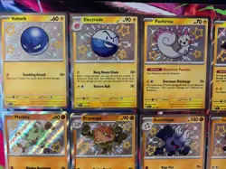 Pokemon Paldean Fates Lot of 25 Shiny Cards -Darkness-Lightning-Fighting - Image 2