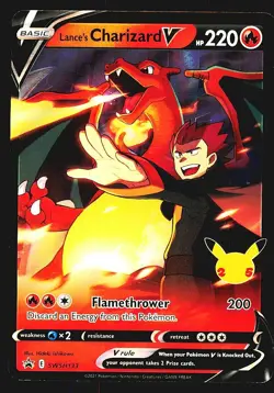 Lance's Charizard V SWSH133 SWSH: Sword & Shield Promo Cards Holo MINT - Image 1