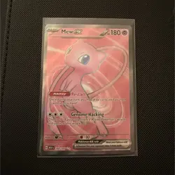 Pokemon Mew Ex Ultra Rare Full Art Holo Card Scarlet & Violet 151 193/165 - Image 1