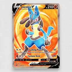 Lucario V SWSH213 SWSH: Sword & Shield Promo Cards Holo Promo Pokemon TCG NM - Image 1