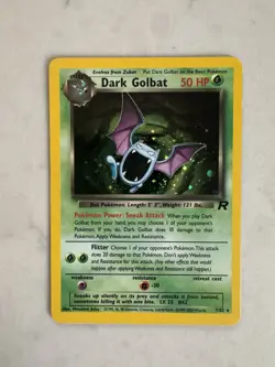 Pokemon Card: Dark Golbat HOLO 7/82 Team Rocket Set Vintage Rare LP Nice - Image 1