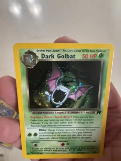 Pokemon Card: Dark Golbat HOLO 7/82 Team Rocket Set Vintage Rare LP Nice - Image 5