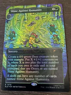 Magic: The Gathering Slime Against Humanity Foil Rare TMNT Secret Lair 7078 - Image 1