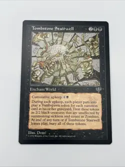 Tombstone Stairwell Mirage 1996 Near Mint Mtg Magic The Gathering Illus. Dom! - Image 5