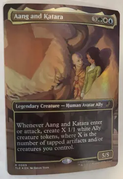 Aang and Katara (Borderless) Avatar: The Last Airbender: Eternal-Legal Foil - Image 1