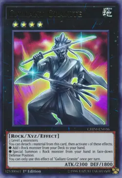 Yugioh! Gallant Granite - CHIM-EN036 - Ultra Rare - 1st Edition Near Mint, Engli - Image 1