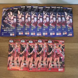 One Piece TCG Heroines Edition EB-03 Sleeved Booster X5 & Azure Sea’s Seven X 10 - Image 1
