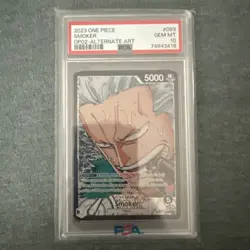 PSA 10 GEM MINT - SMOKER ALTERNATE ART LEADER OP02-093 - One Piece Paramount War - Image 1