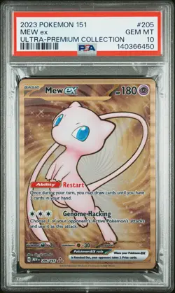2023 POKEMON 151 ULTRA-PREM COLL #205 MEW EX PSA 10 - Image 1