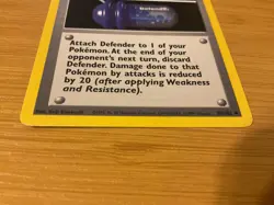 New 1995 Base Pokemon Card #80/102 "Trainer Defender" - Image 2