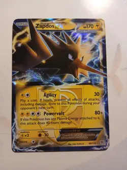 Team Plasma Zapdos EX Plasma Storm 48/135 Holo Ultra Rare Pokemon NM - Image 1