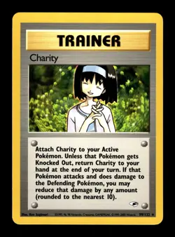 6-02-08 PWE pokemon unplayed . 2000 nintendo gym heroes trainer charity #99/132 - Image 1