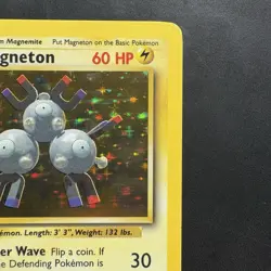 Pokemon Vintage Holo Magneton Base Set 9/102 WotC 1999 - Image 3