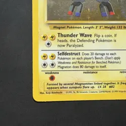 Pokemon Vintage Holo Magneton Base Set 9/102 WotC 1999 - Image 5