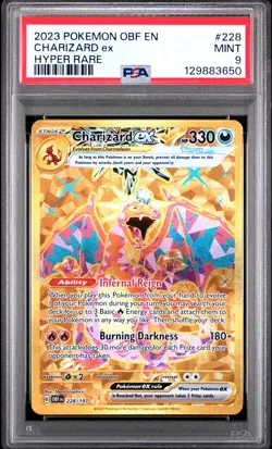2023 Pokemon Obf En-Obsidian Flames #228 Charizard Ex Hyper Rare PSA 9 - Image 1