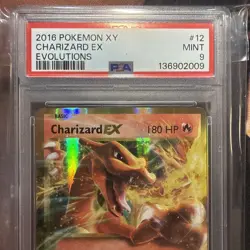 2016 Pokemon XY Evolutions Charizard EX #12/108 PSA 9 Mint - Image 3
