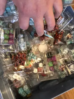 Pokemon TCG Dice Lot Mixed Sets and Condition Markers 4Lb Box - Image 3