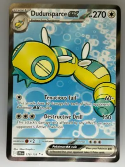 Pokemon Dudunsparce ex HOLO - SV09: Journey Together (JTG) 178/159 NM - Image 1