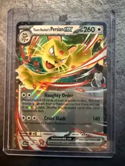 Pokemon TCG Team Rocket's Persian ex 150/182 Double Rare Near Mint - Image 1
