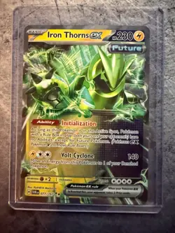 Pokemon TCG Iron Thorns ex 077/167 Twilight Masquerade Double Rare Near Mint - Image 1