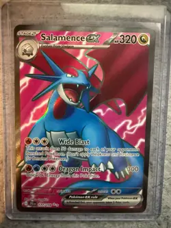 Pokemon TCG Salamence Ex Ultra Rare 177/159 Journey Together Near Mint - Image 1