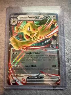 Pokemon TCG Team Rocket's Persian ex 150/182 Double Rare Near Mint - Image 1