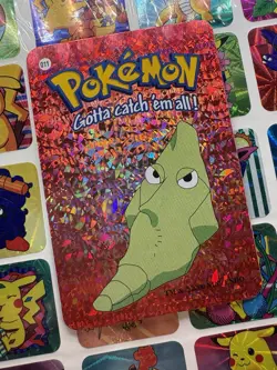 Pokemon Metapod Vintage Pocket Monsters Vending HOLO Prism Sticker 2000 Nintendo - Image 4