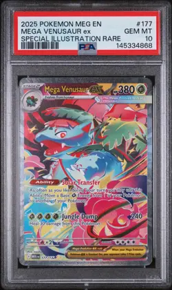 Mega Venusaur ex 177/132 Pokemon Mega Evolution #177 SIR GEM MINT PSA 10 - Image 1
