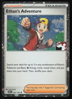 Pokemon Ethan's Adventure 165/182 Prize Pack Series 8 Holo Pack Fresh - NM - Image 1