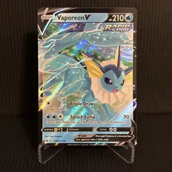 Vaporeon V SWSH150 NM Pokemon TCG Sword & Shield Black Star Promo - Image 1