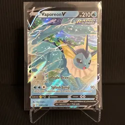 Vaporeon V SWSH150 NM Pokemon TCG Sword & Shield Black Star Promo - Image 3