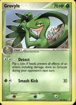Grovyle 32/109 Uncommon EX Crystal Guardians Pokemon - Image 1